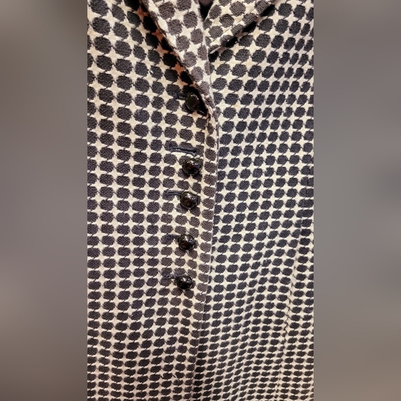 Ann Taylor 4P Black and Cream Lined Jacket Preowned 2000s - Picture 2 of 16